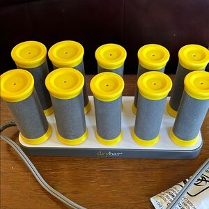 Drybar Vibrant Yellow and Sleek Gray Rollers